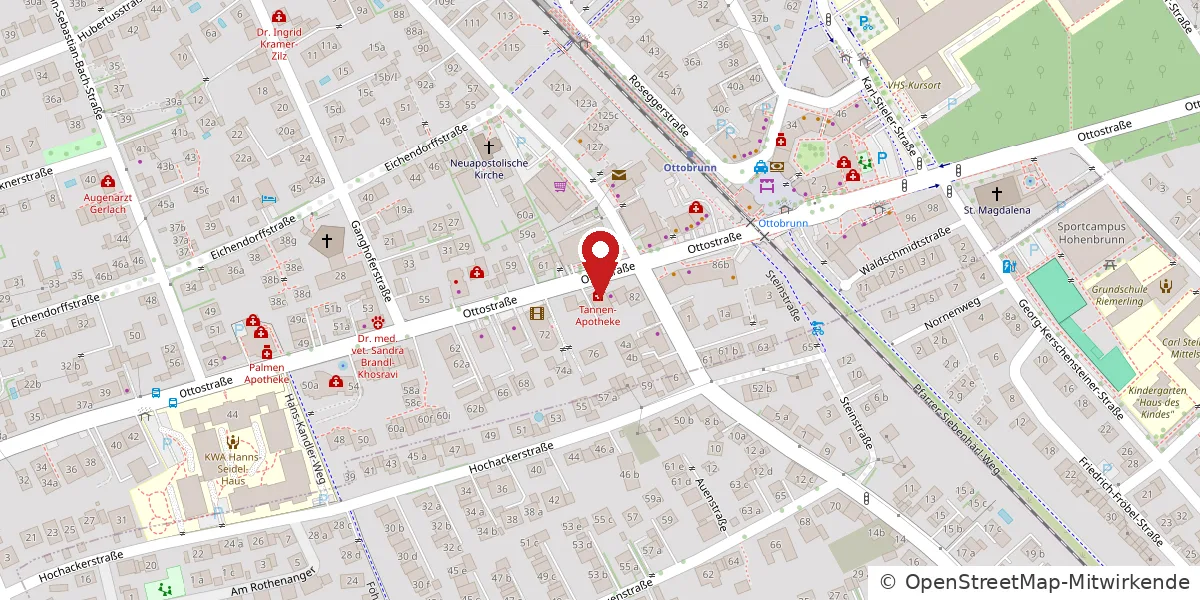 Karte: Ottostraße 80 85521 Ottobrunn